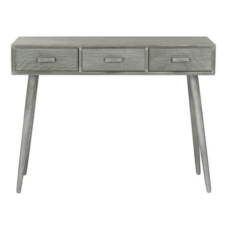 Safavieh 32 x 41.8 x 14.3 in. Albus 3 Drawer Console Table, Slate & Grey CNS5701C